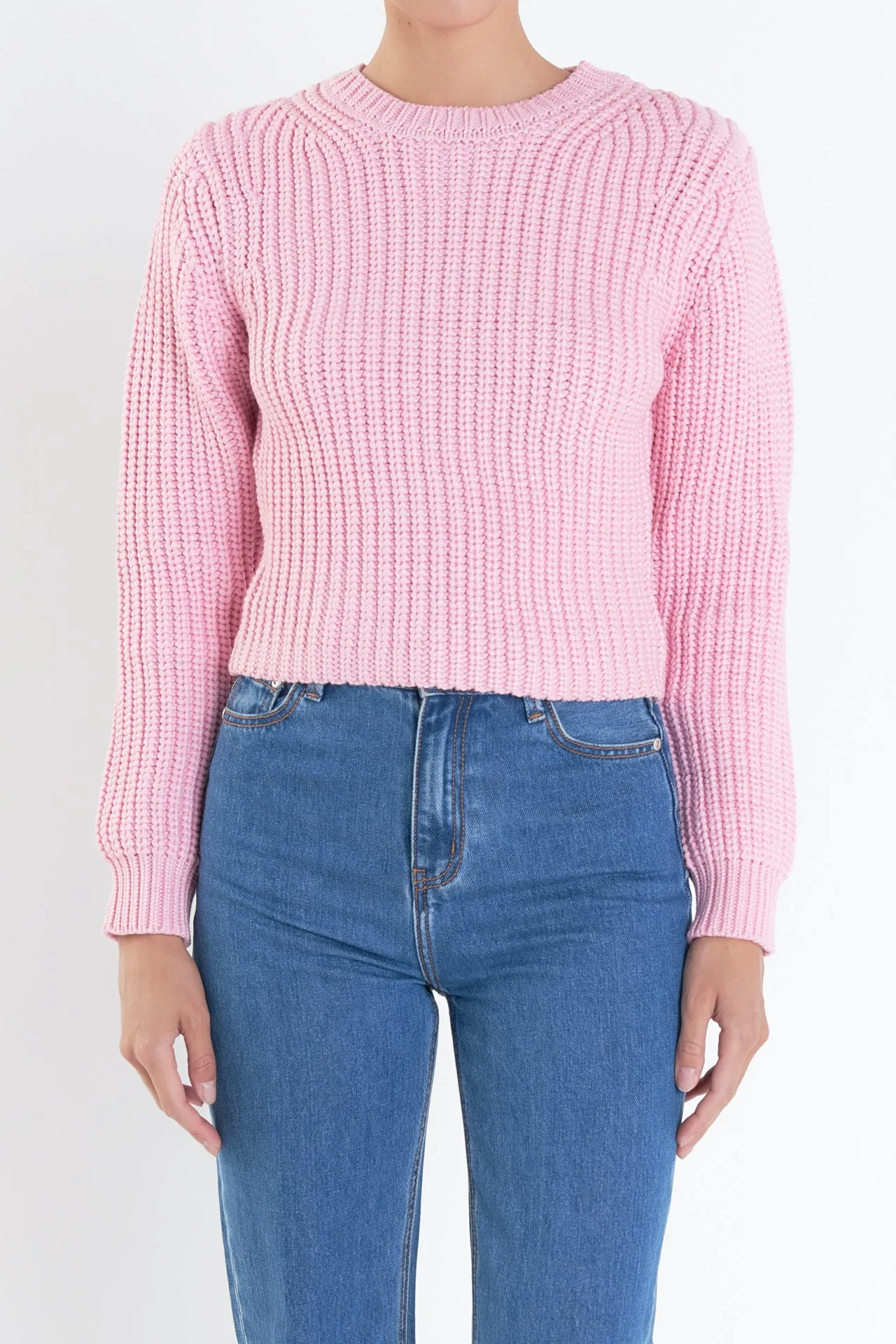 Round-neck Knit Sweater