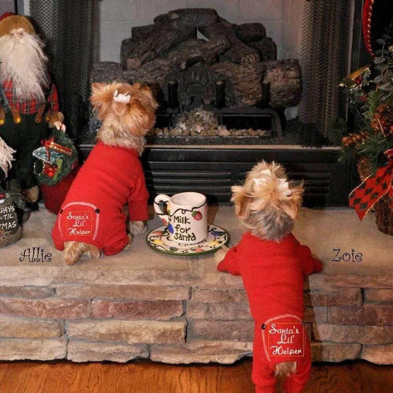 Santa's Lil' Helper Dog Pajamas