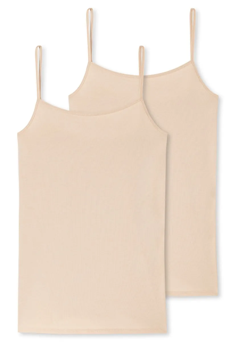 Schiesser -Organic Cotton - Spaghetti Top 2 Pack