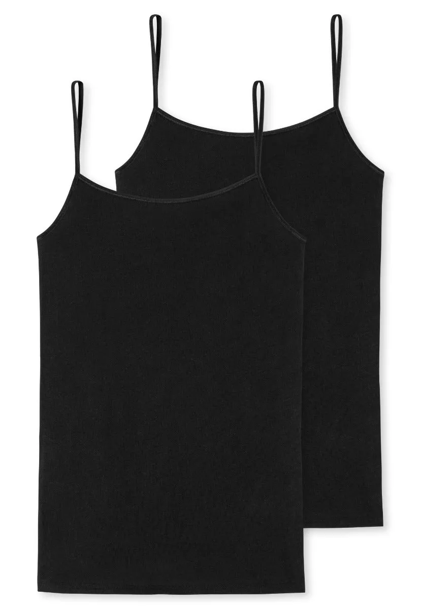 Schiesser -Organic Cotton - Spaghetti Top 2 Pack