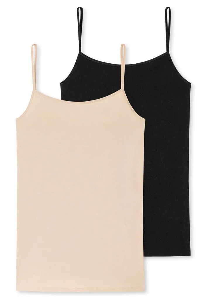 Schiesser -Organic Cotton - Spaghetti Top 2 Pack