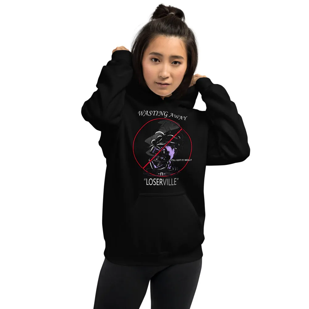 SEXE KUSH LOSER HEAD bw Unisex Hoodie