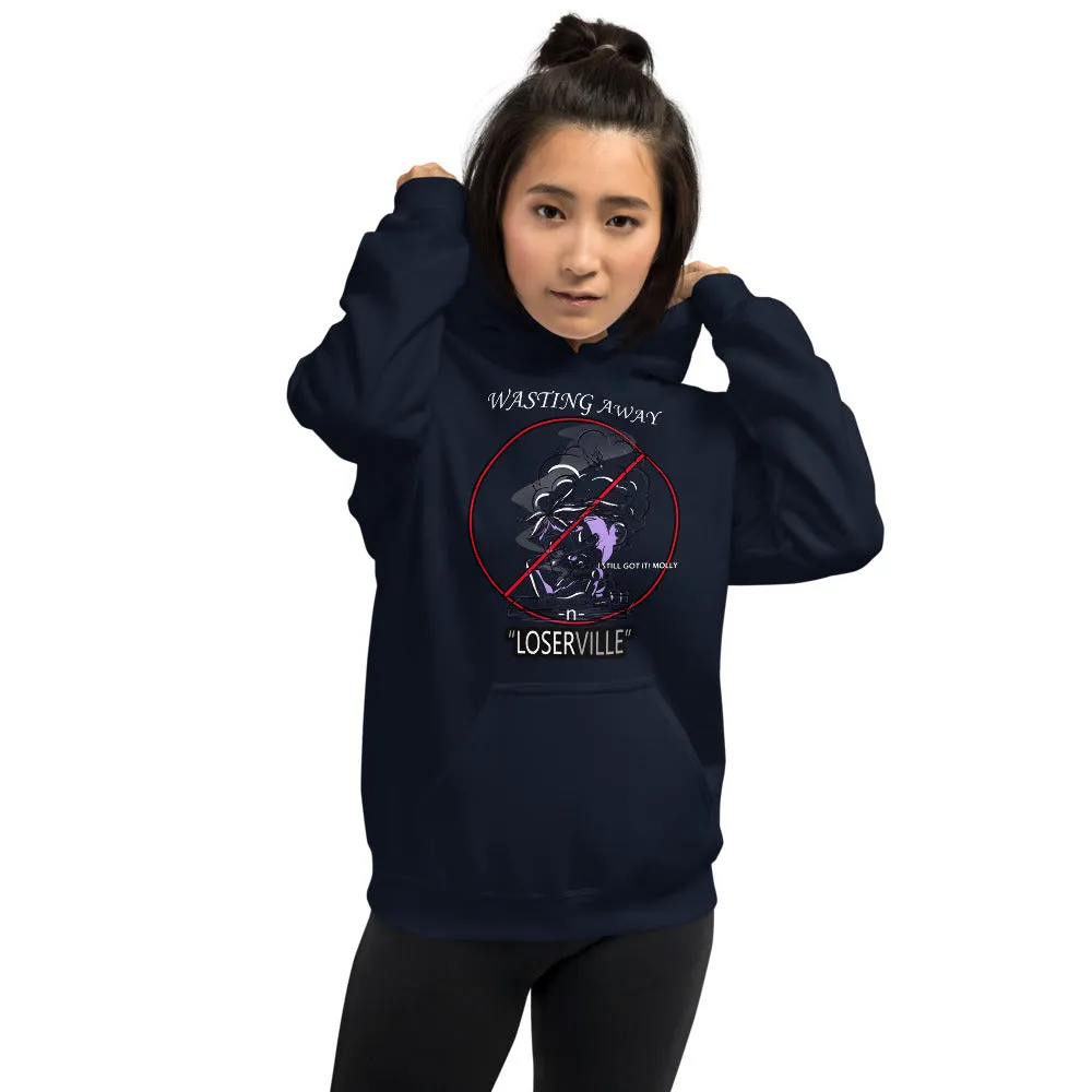 SEXE KUSH LOSER HEAD bw Unisex Hoodie