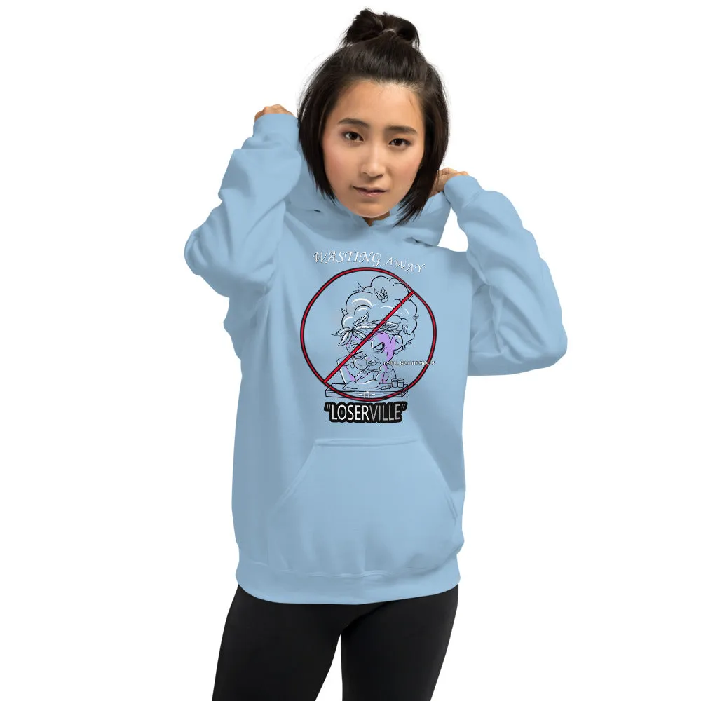 SEXE KUSH LOSER HEAD bw Unisex Hoodie