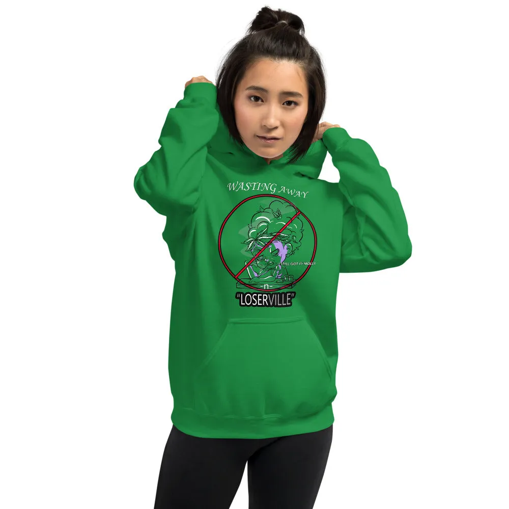 SEXE KUSH LOSER HEAD bw Unisex Hoodie