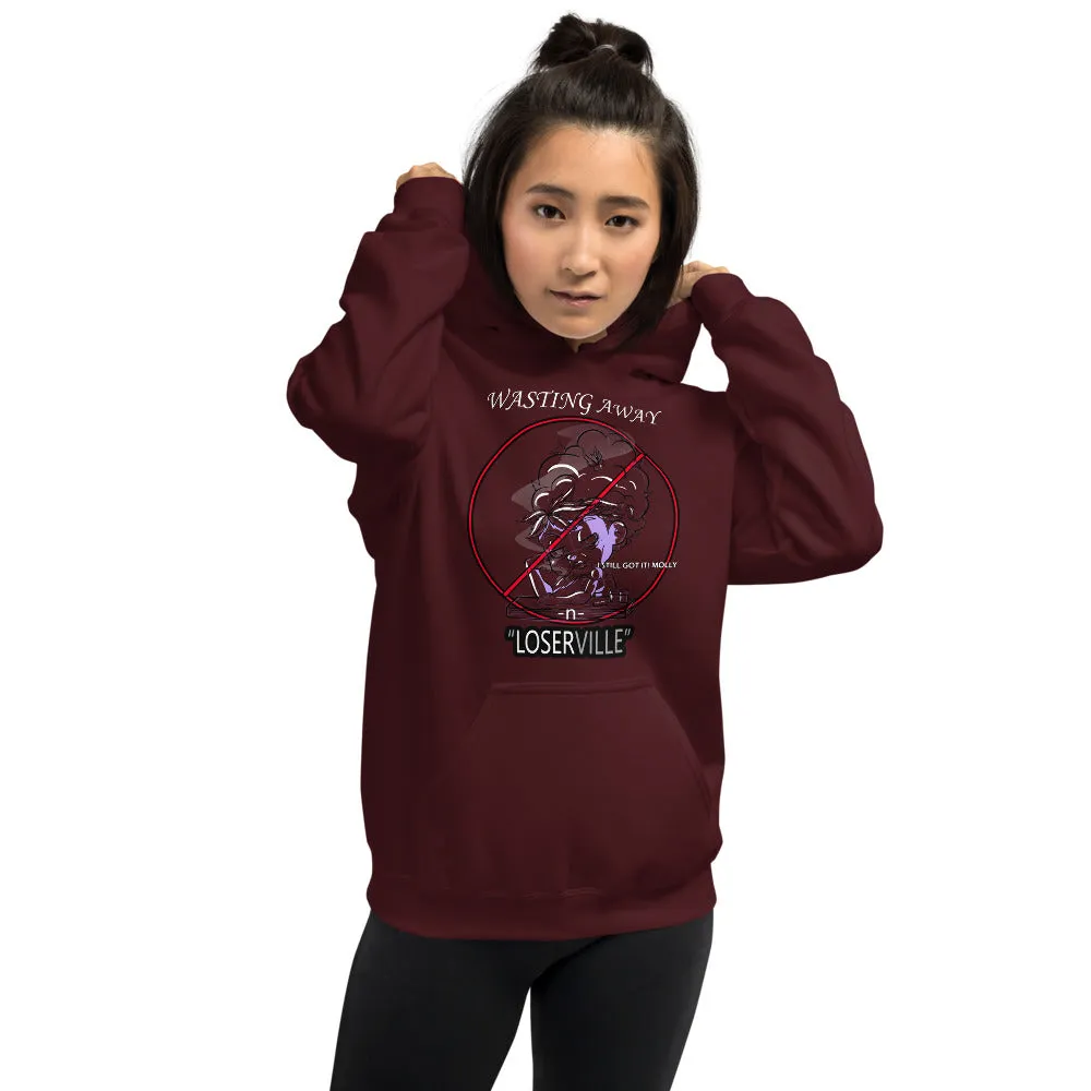 SEXE KUSH LOSER HEAD bw Unisex Hoodie