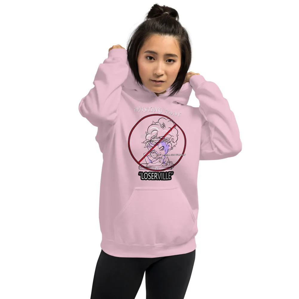 SEXE KUSH LOSER HEAD bw Unisex Hoodie