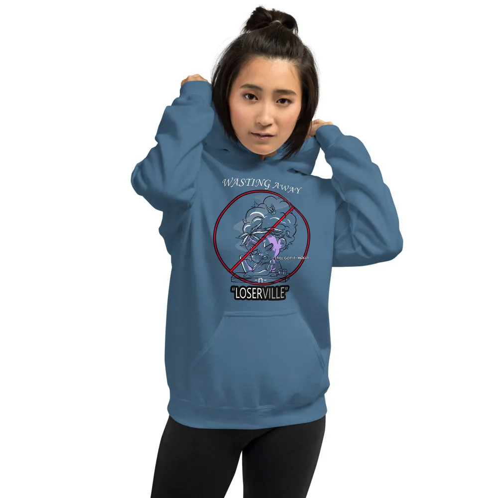 SEXE KUSH LOSER HEAD bw Unisex Hoodie
