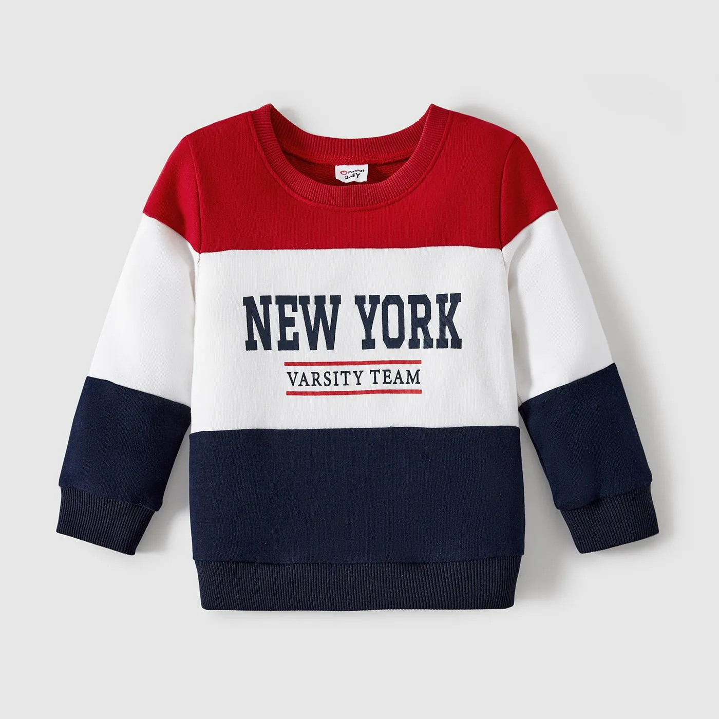 Sibling Matching School Long Sleeve Letter Print Tops