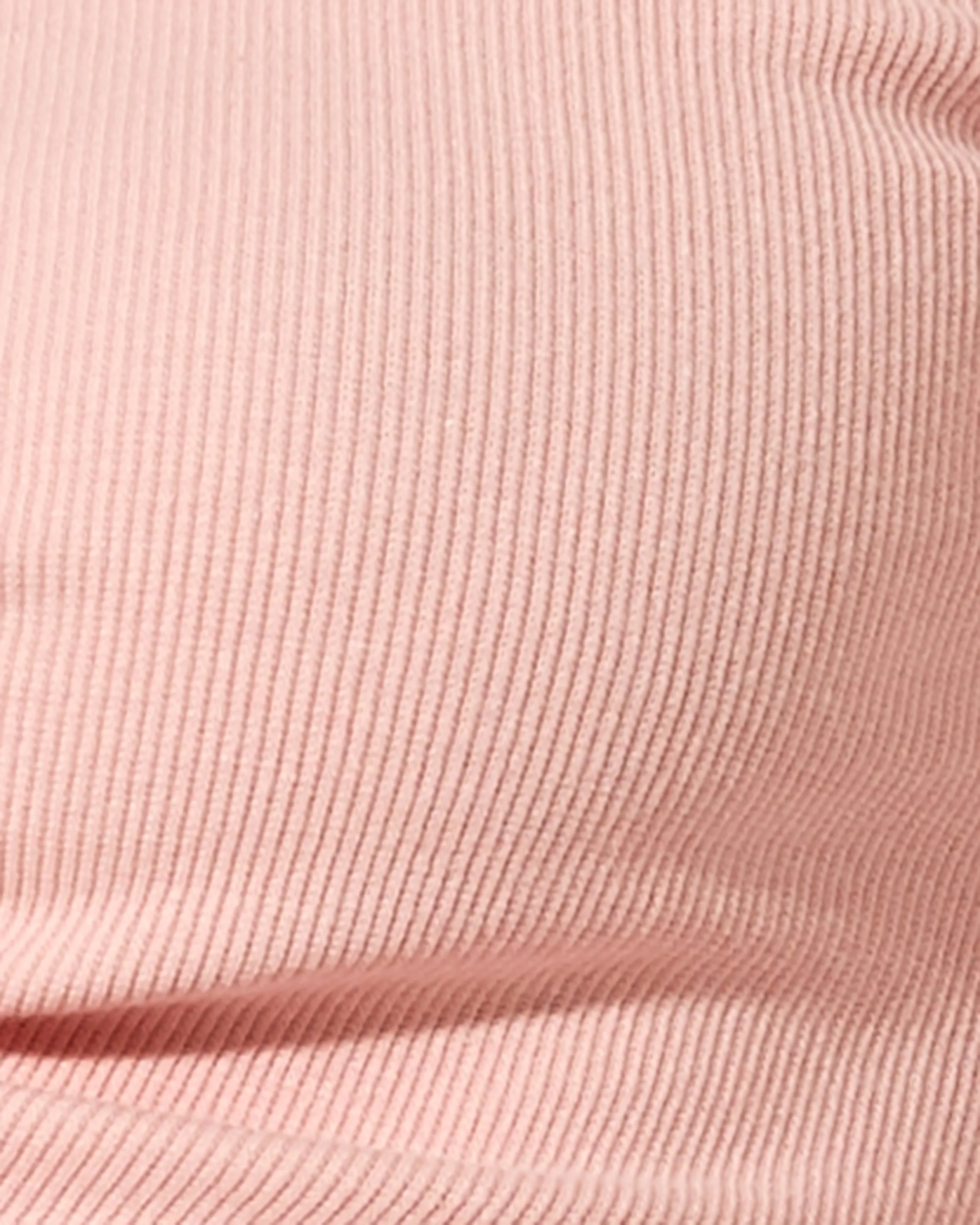 Terrine Long Sleeve Top in Rib Pink