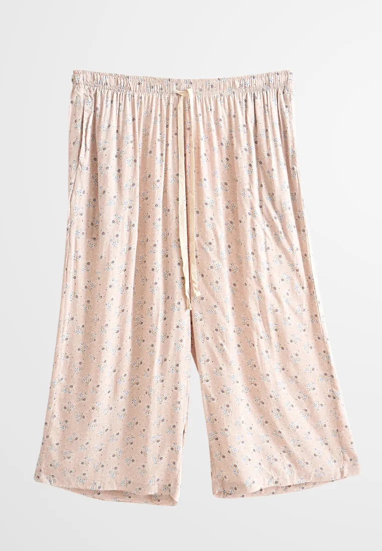 Thamara Cotton Rayon 3/4 Lounge Pants