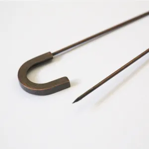 U Kilt Pin/Antique Brass - 7.5cm (3")