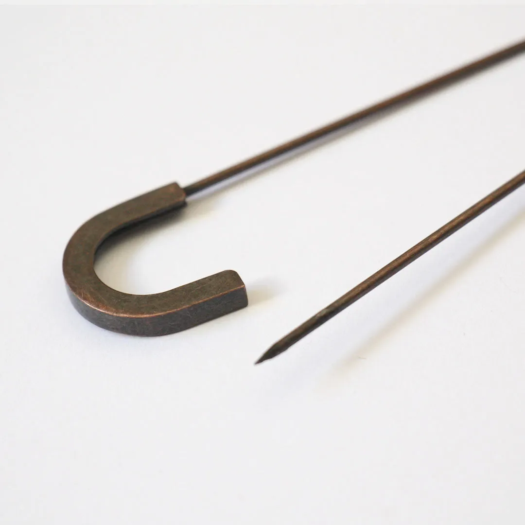 U Kilt Pin/Antique Brass - 7.5cm (3")