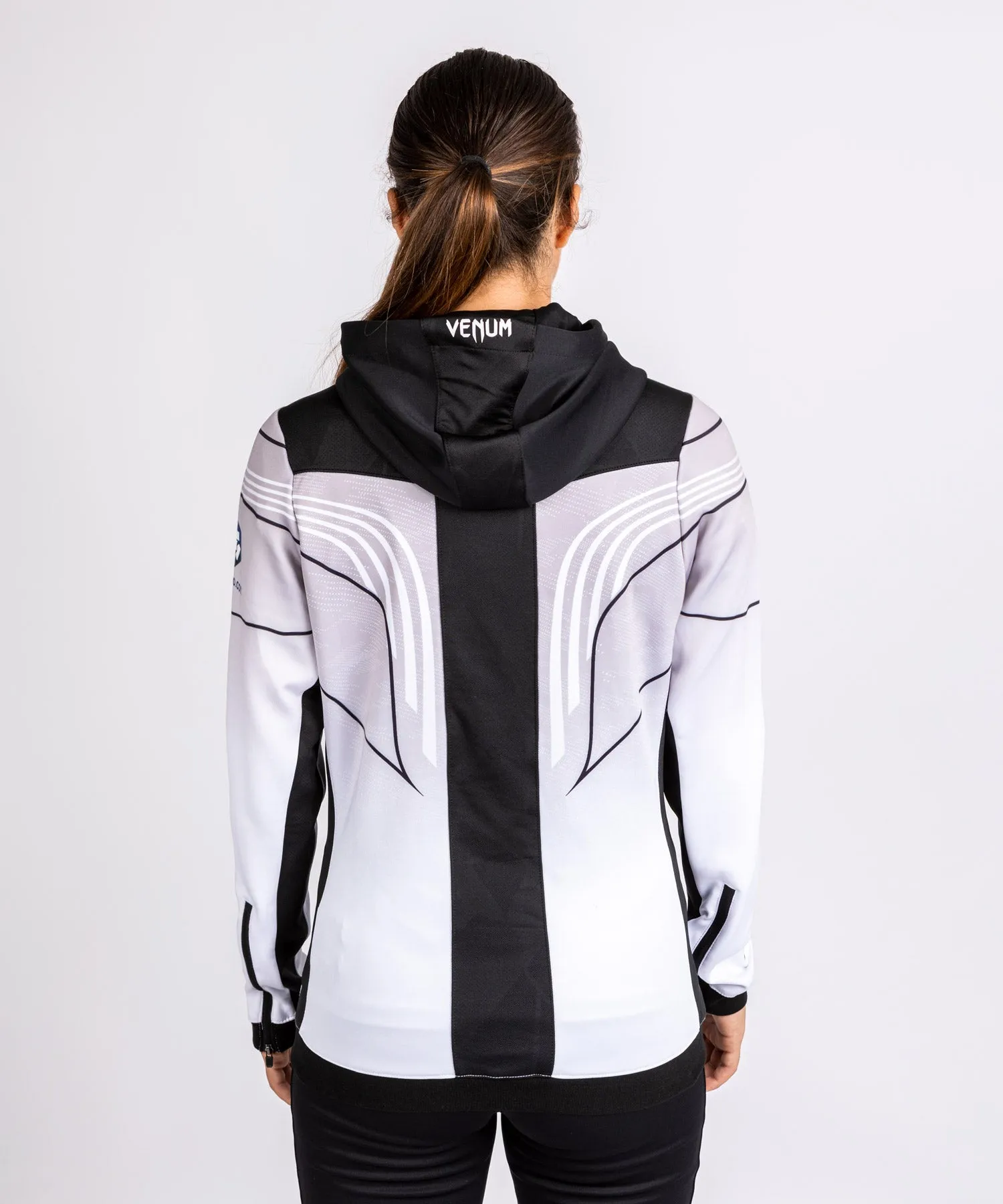 UFC Venum Personalized Authentic Fight Night 2.0 Women's Walkout Hoodie - White