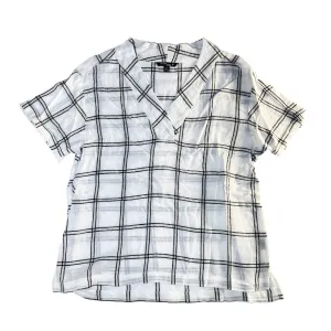 Women's Soft Collared Shirt V Neck Short Sleeve Great Gift