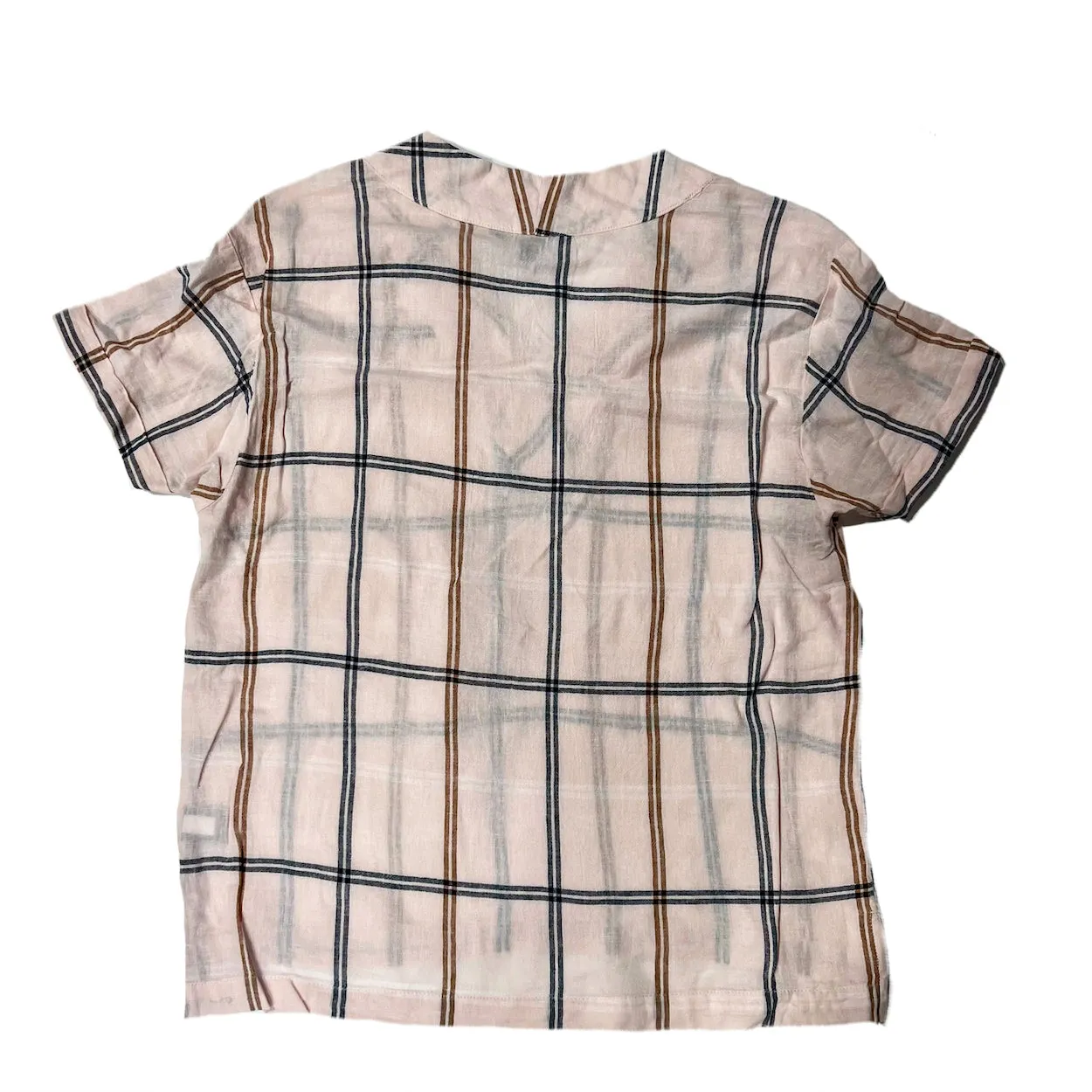 Women's Soft Collared Shirt V Neck Short Sleeve Great Gift
