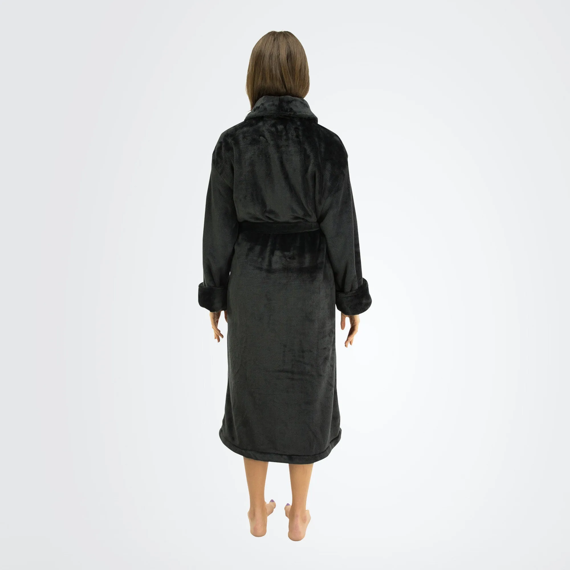 Women's Tahoe Shawl Collar Microfleece Bathrobe