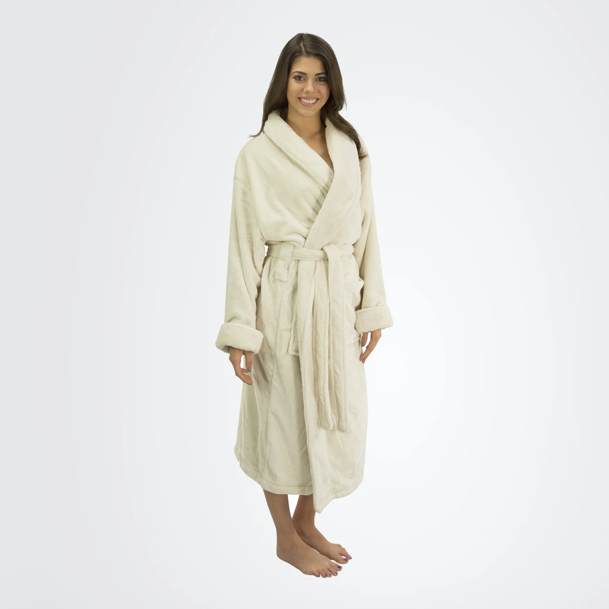 Women's Tahoe Shawl Collar Microfleece Bathrobe