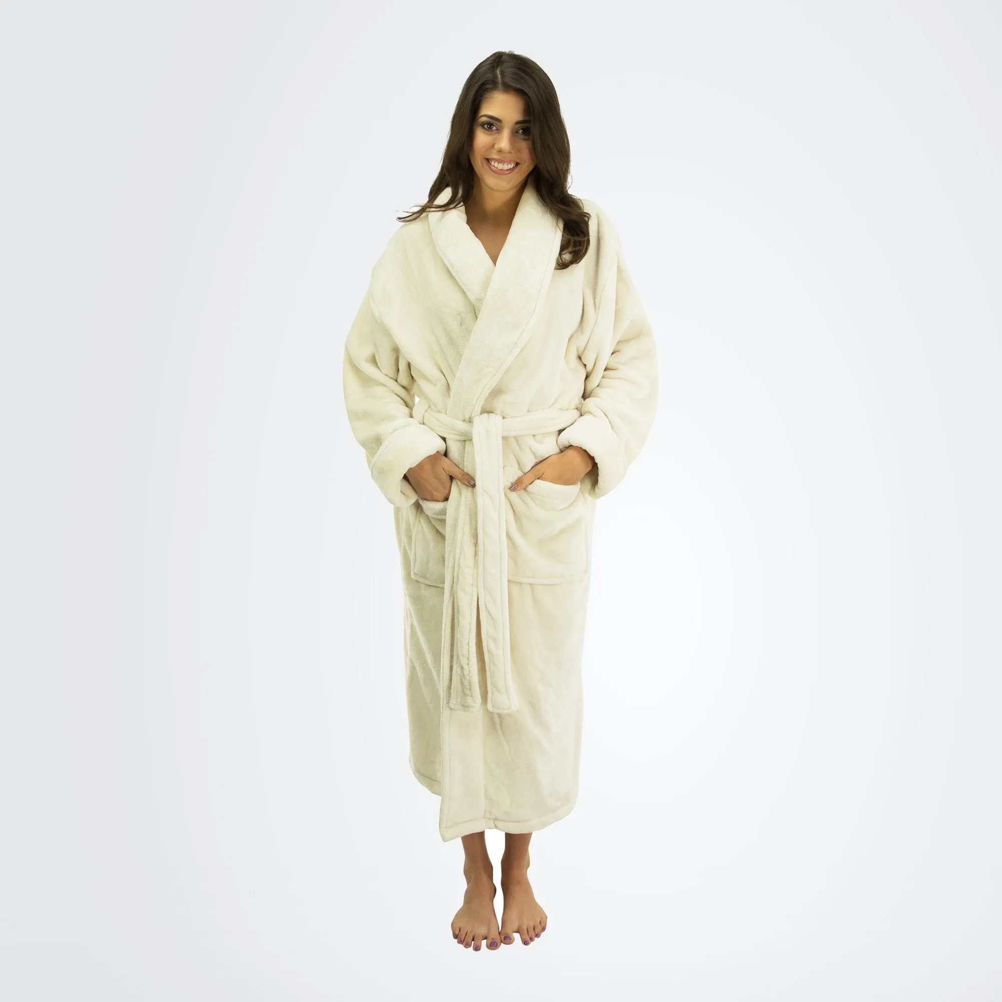 Women's Tahoe Shawl Collar Microfleece Bathrobe