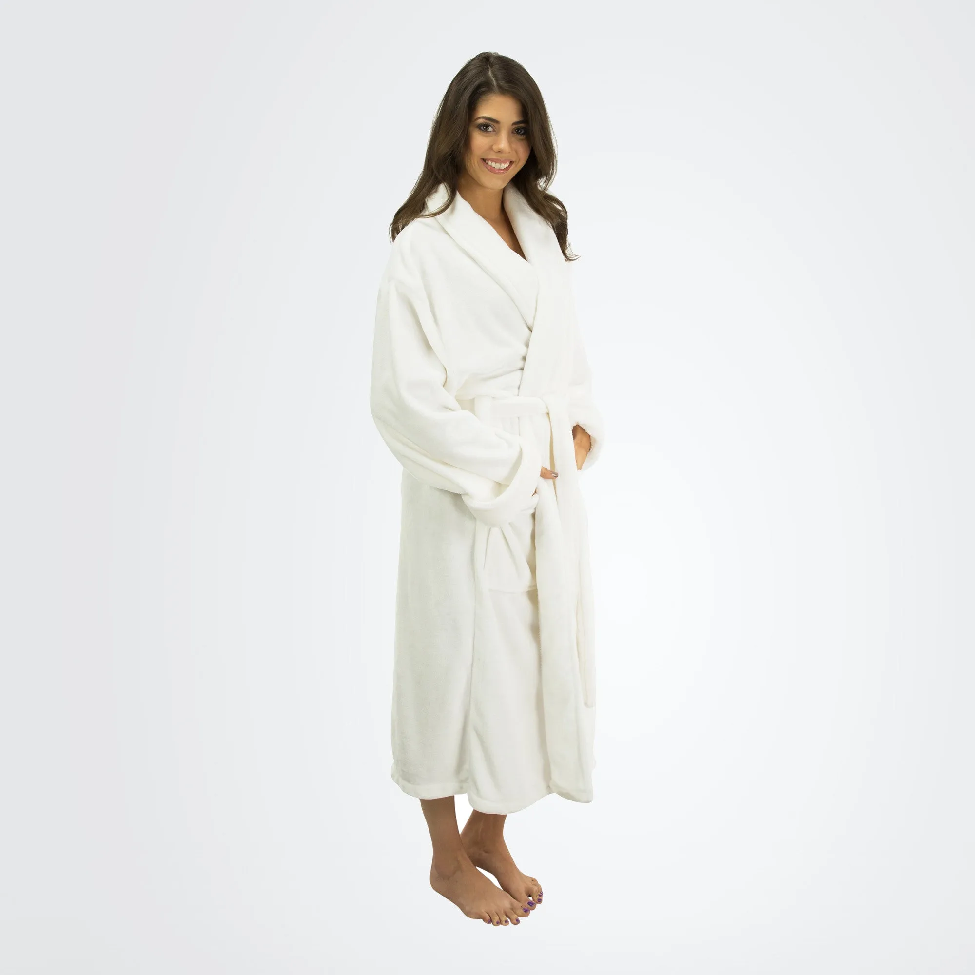 Women's Tahoe Shawl Collar Microfleece Bathrobe