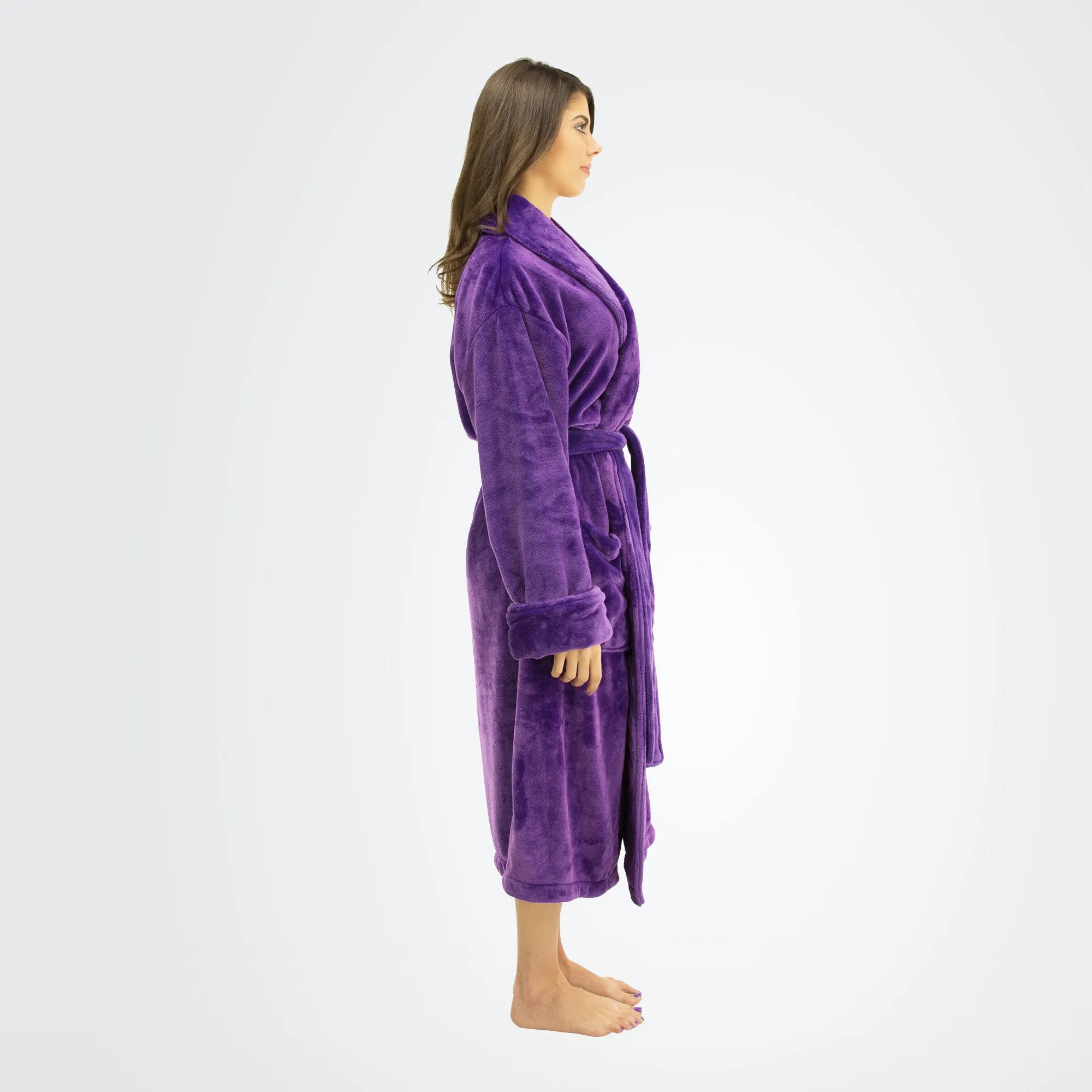 Women's Tahoe Shawl Collar Microfleece Bathrobe