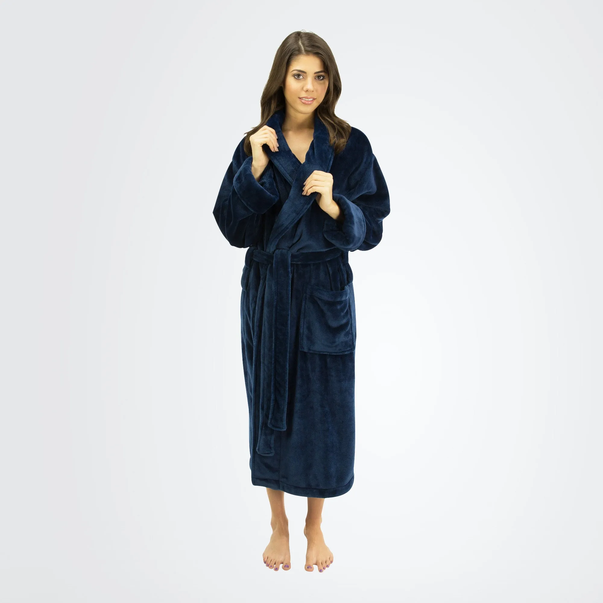 Women's Tahoe Shawl Collar Microfleece Bathrobe
