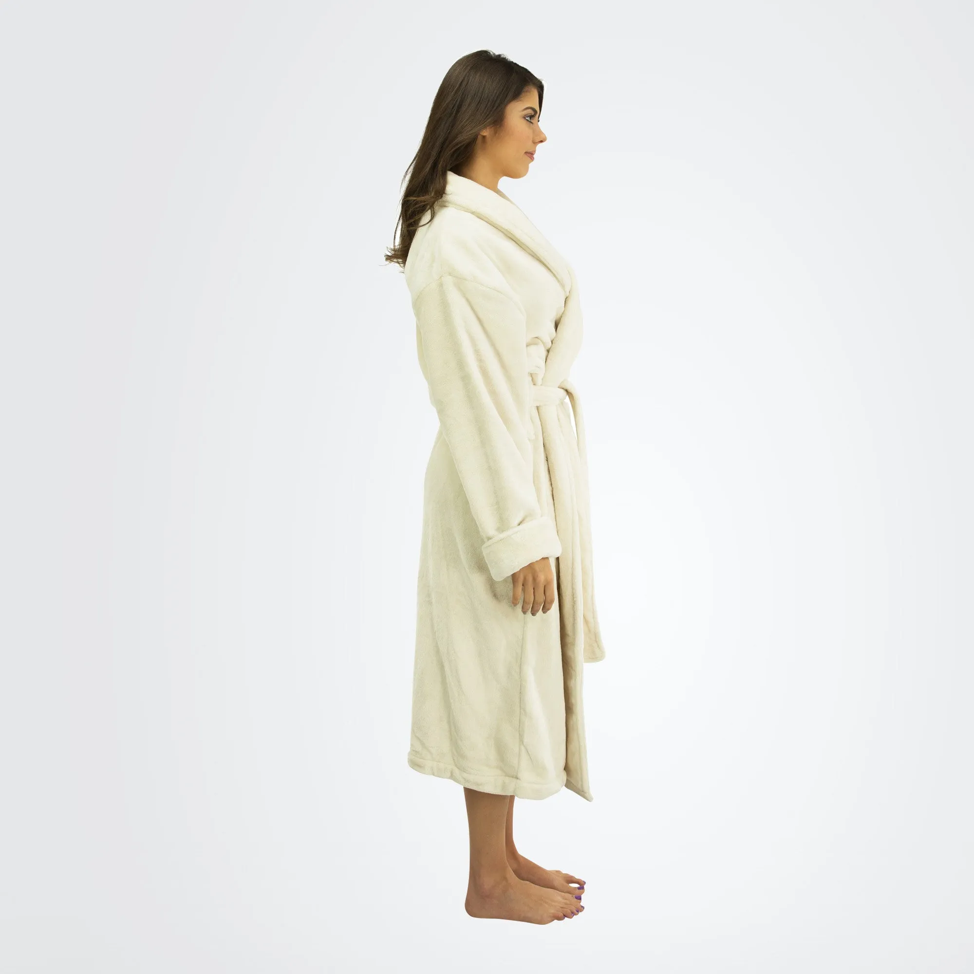 Women's Tahoe Shawl Collar Microfleece Bathrobe