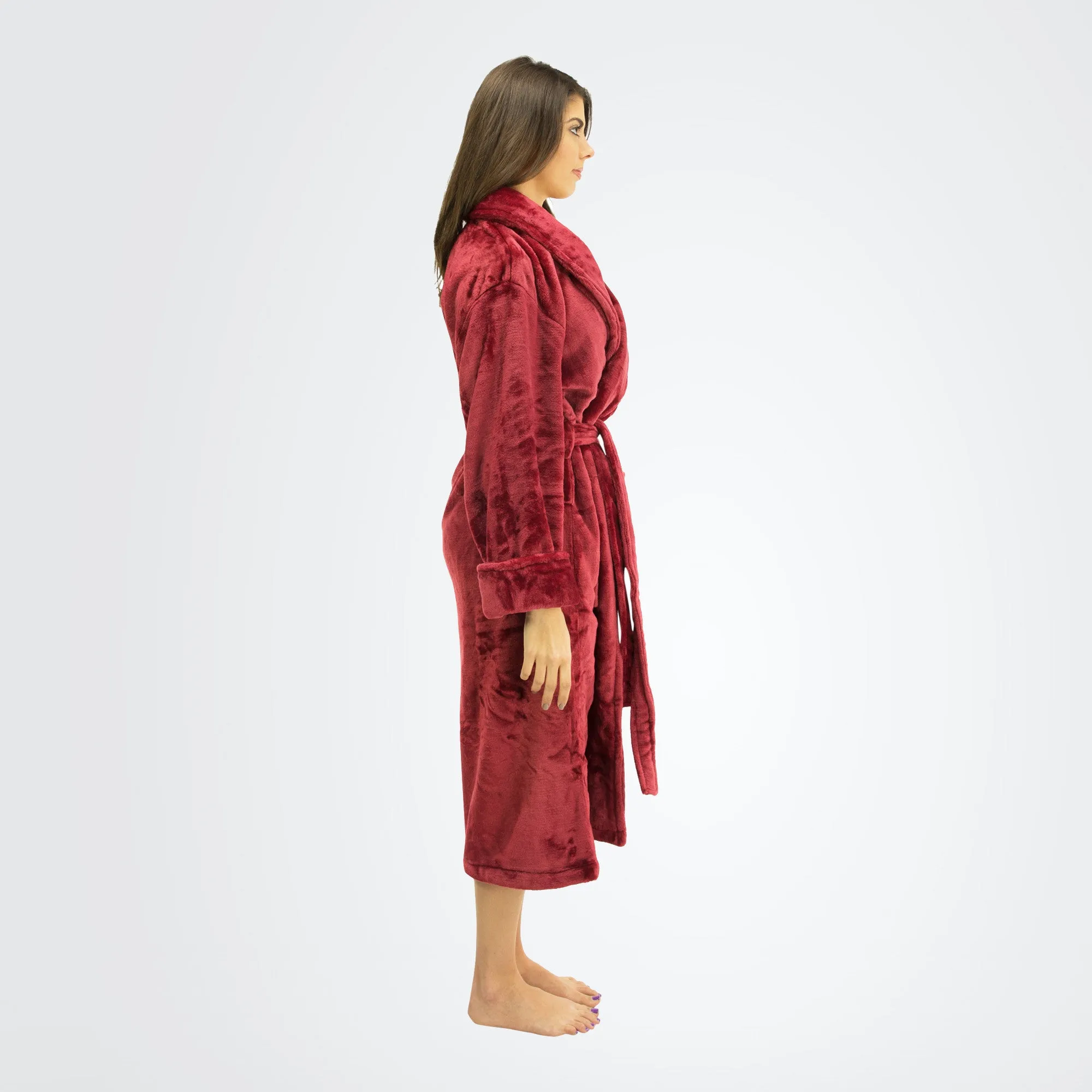 Women's Tahoe Shawl Collar Microfleece Bathrobe