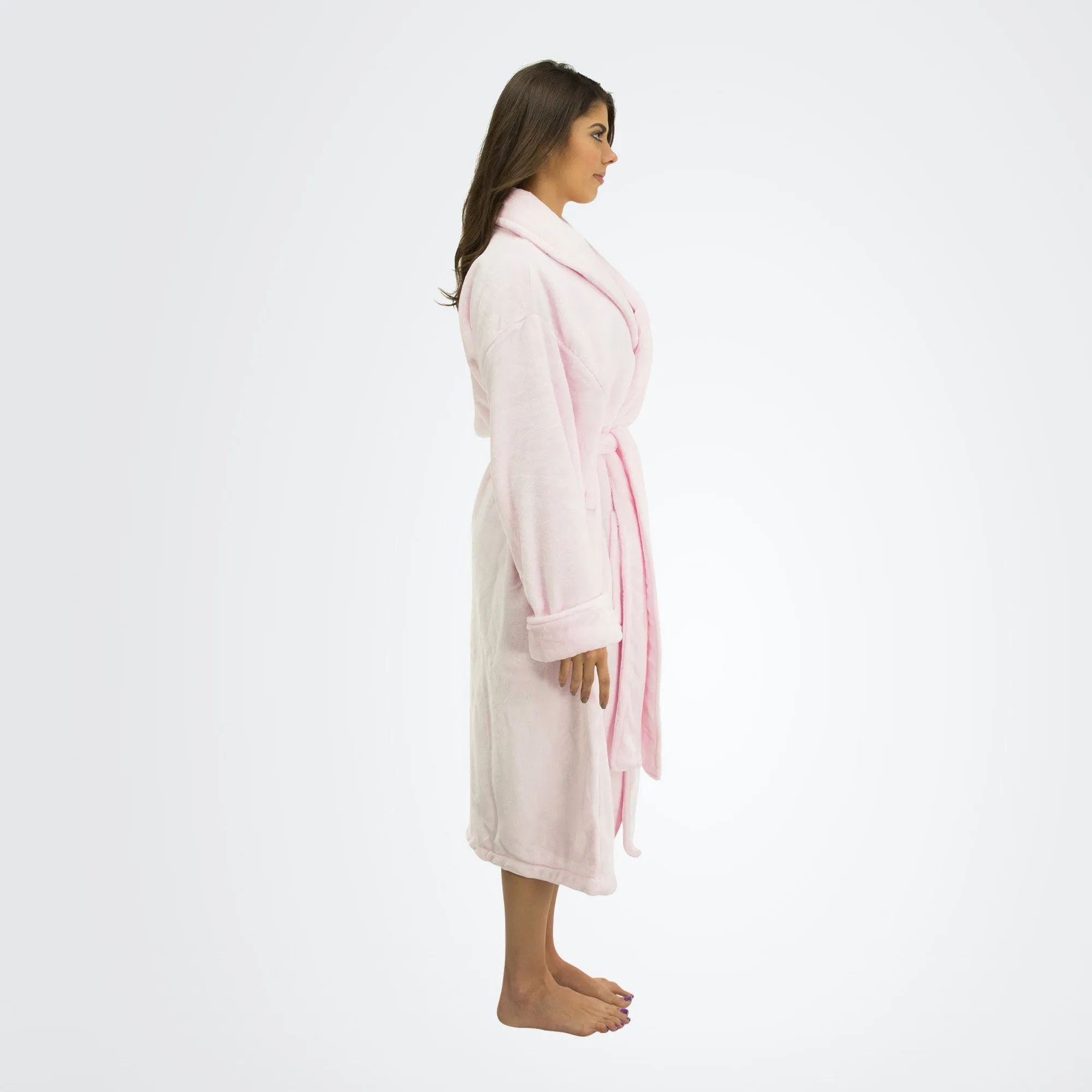 Women's Tahoe Shawl Collar Microfleece Bathrobe