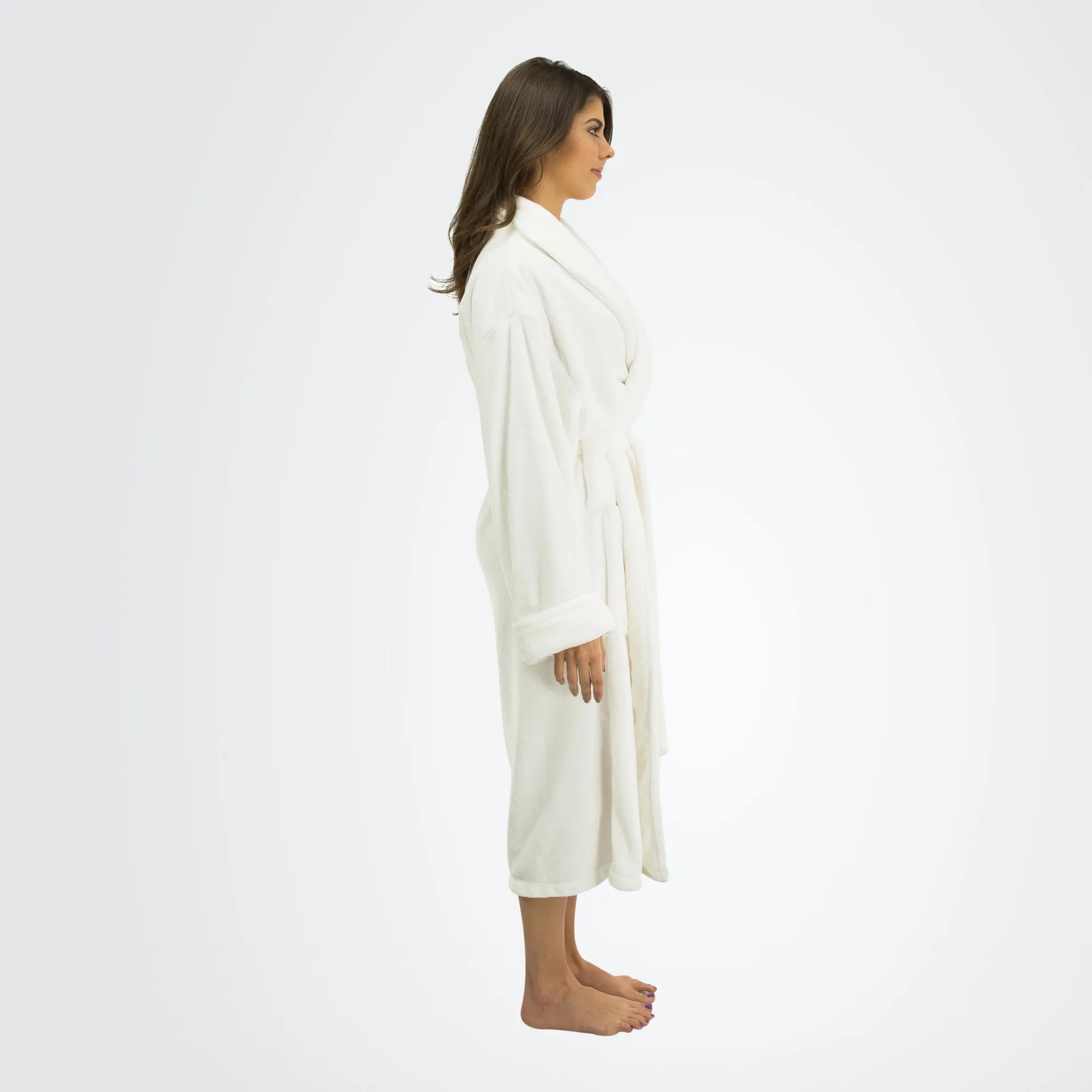 Women's Tahoe Shawl Collar Microfleece Bathrobe