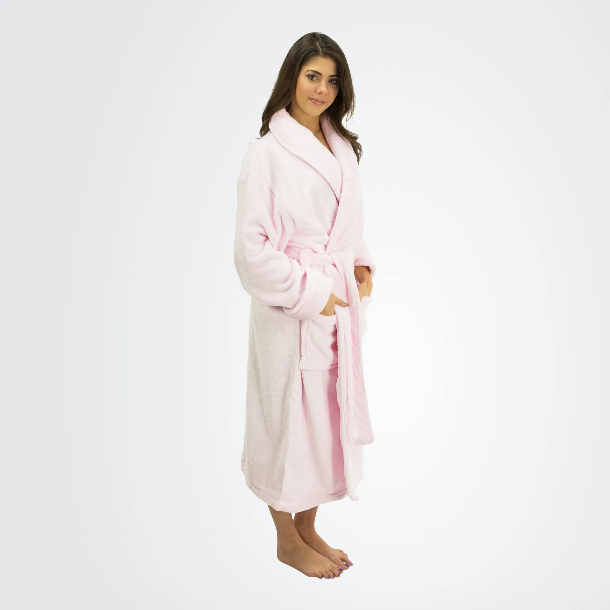 Women's Tahoe Shawl Collar Microfleece Bathrobe