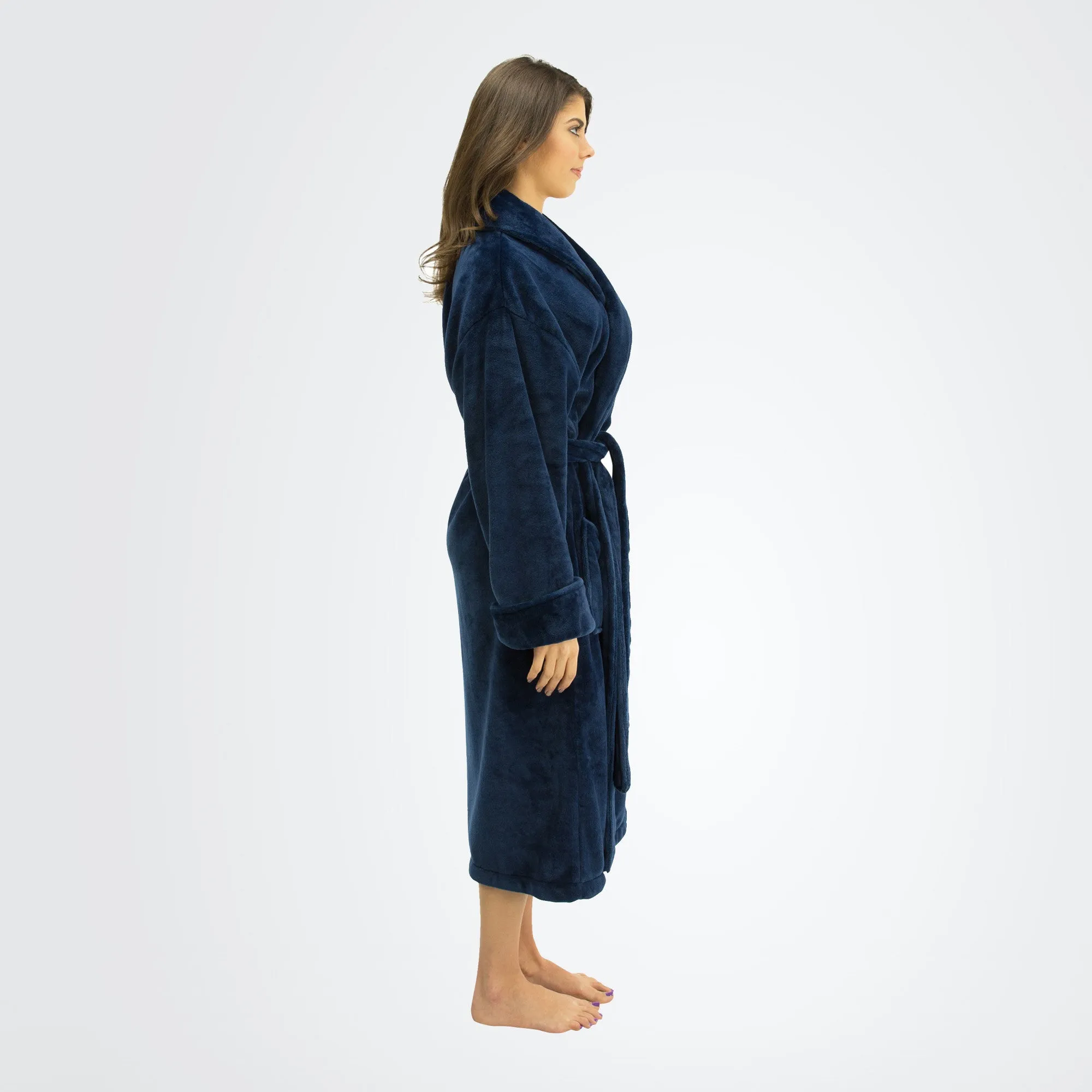Women's Tahoe Shawl Collar Microfleece Bathrobe