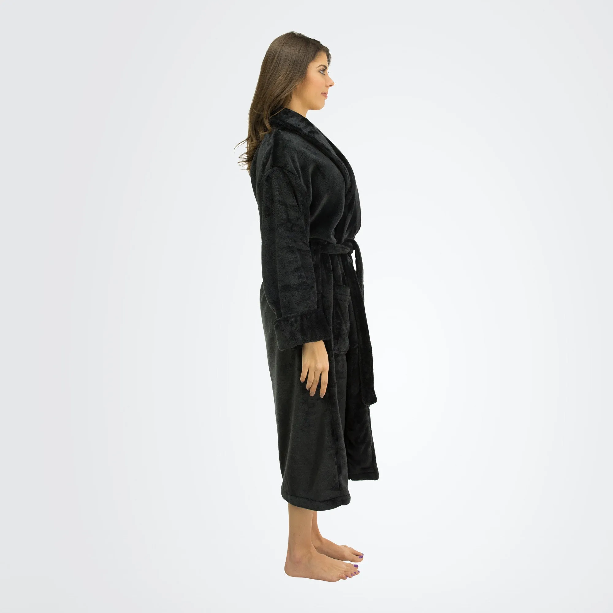 Women's Tahoe Shawl Collar Microfleece Bathrobe